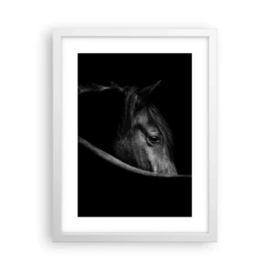 Affiche dans un cadre blanc - Poster - Prince Noir - 30x40 cm
