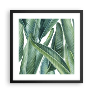 Affiche dans un cadre noir - Poster - La nature face à elle-même - 40x40 cm