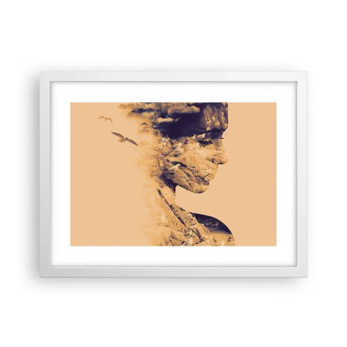 Affiche dans un cadre blanc - Poster - Beauté de la nature - 40x30 cm