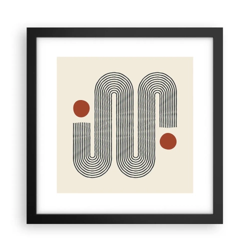 Affiche dans un cadre noir - Poster - Du début à la fin - 30x30 cm