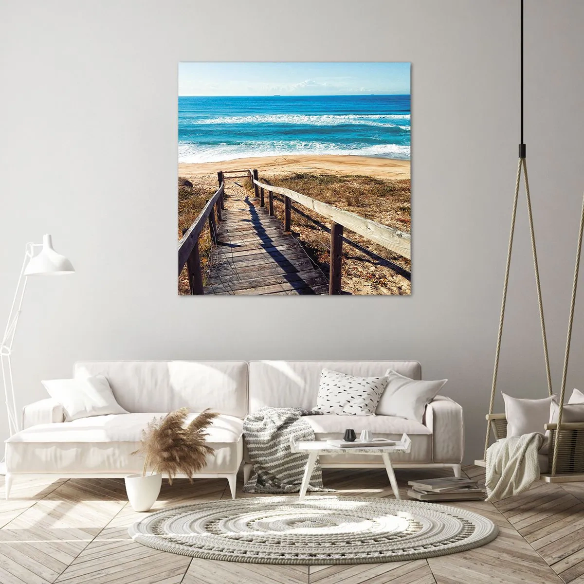 Impression sur toile - Image sur toile - Cours! - 50x50 cm