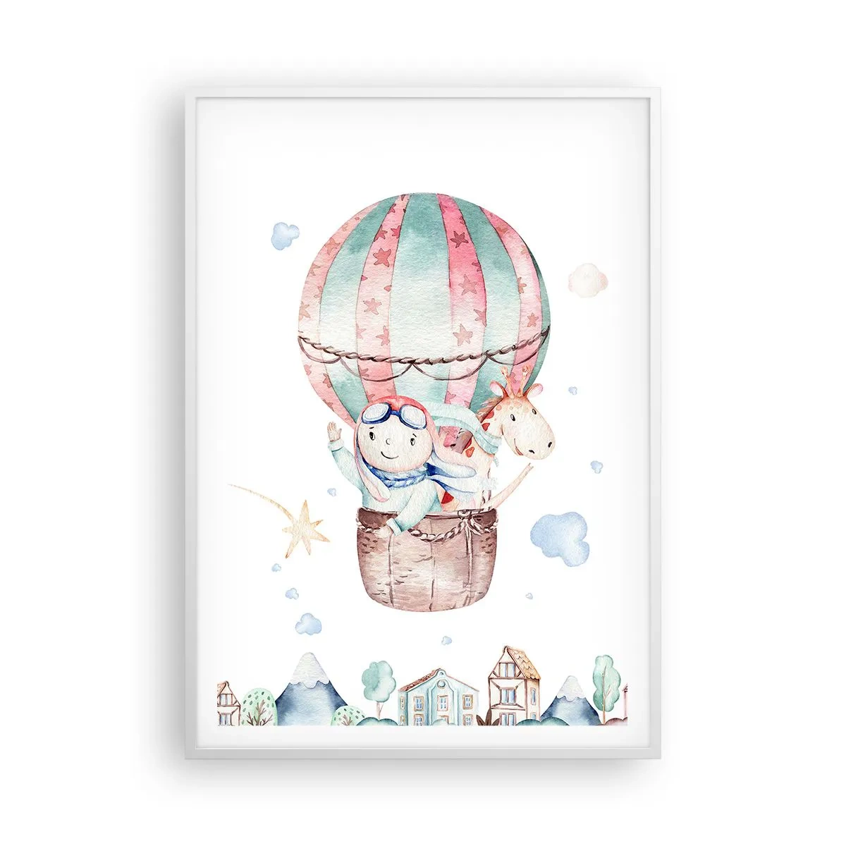 Affiche dans un cadre blanc - Poster - Nous serons de retour bientôt! - 70x100 cm