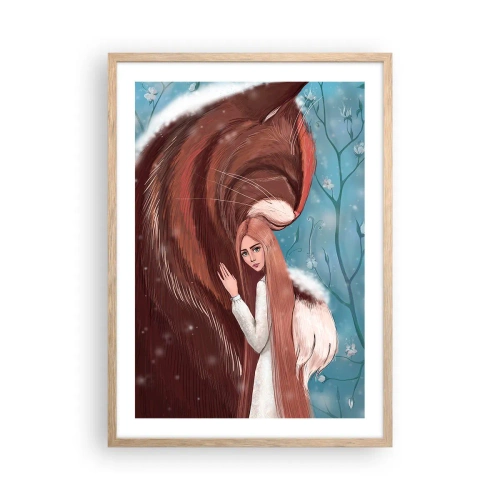 Affiche dans un chêne clair - Poster - Bienvenue dans le conte de fées - 50x70 cm