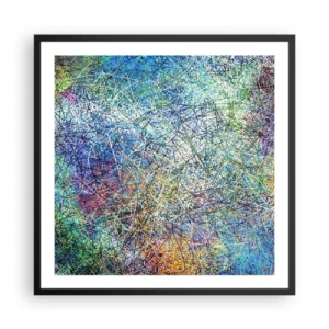 Affiche dans un cadre noir - Poster - Ce n'est pas si simple - 60x60 cm