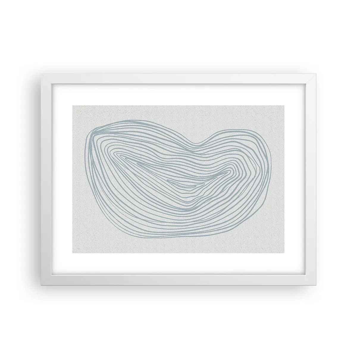 Affiche dans un cadre blanc - Poster - Une goutte de sourire - 40x30 cm