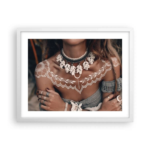 Affiche dans un cadre blanc - Poster - Talismans, rituels de la féminité - 50x40 cm