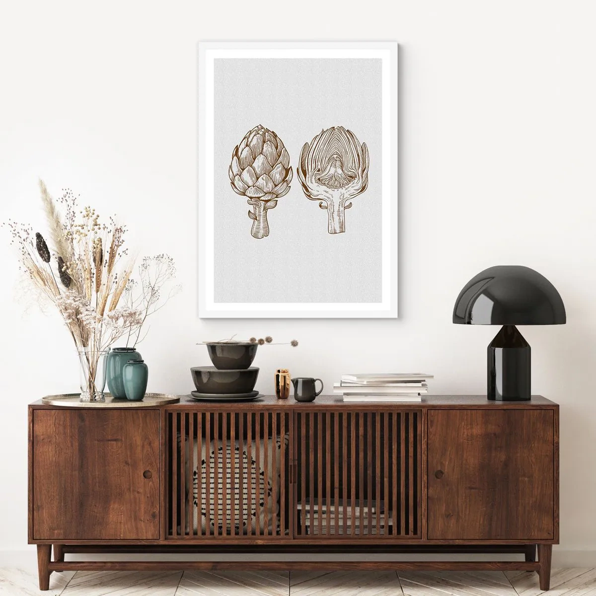 Affiche dans un cadre blanc - Poster - Leçon d’anatomie - 50x70 cm