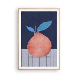 Affiche dans un chêne clair - Poster - Convexité et plan - 61x91 cm