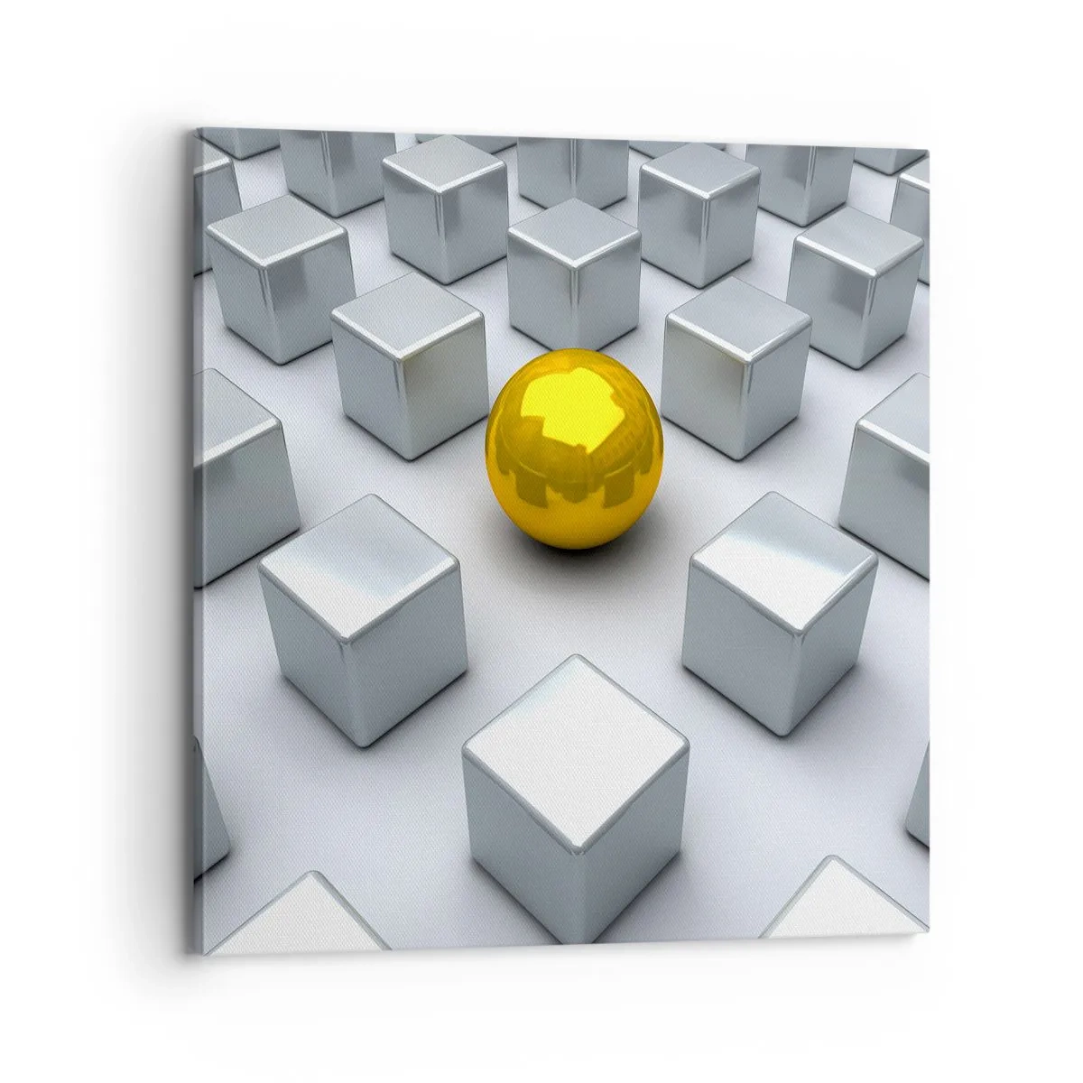 Impression sur toile - Image sur toile - Pourquoi moi? Composition géométrique - 70x70 cm