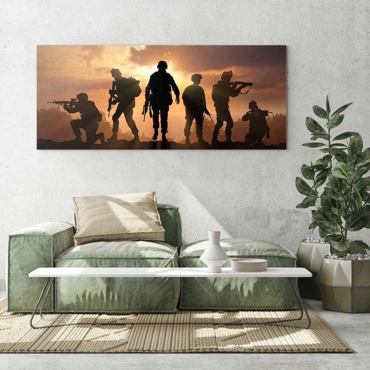 Impression sur verre - Image sur verre - Brothers in arms - 100x40 cm