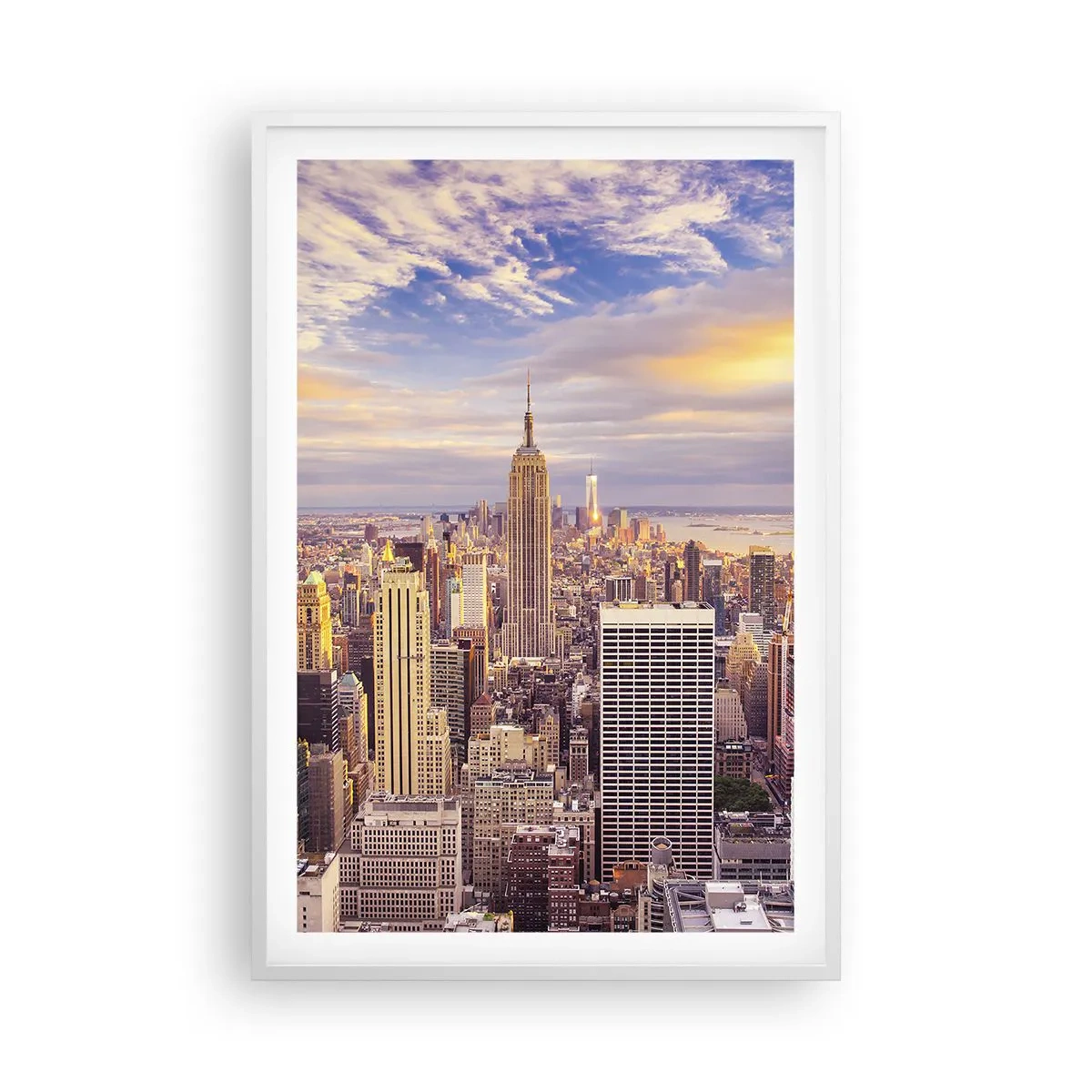 Affiche dans un cadre blanc - Poster - Atteindre les nuages ​​eux-mêmes - 61x91 cm