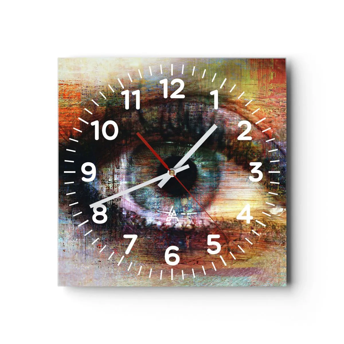 Horloge murale - Pendule murale - Vous pouvez jeter un coup d'œil dans l'âme - 40x40 cm