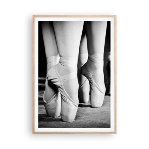 Affiche dans un chêne clair - Poster - Ensemble, simple - 70x100 cm