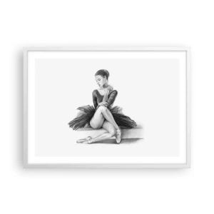 Affiche dans un cadre blanc - Poster - Envoutée par la danse - 70x50 cm