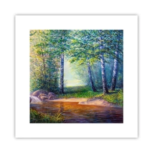 Affiche - Poster - Paysage idyllique - 30x30 cm