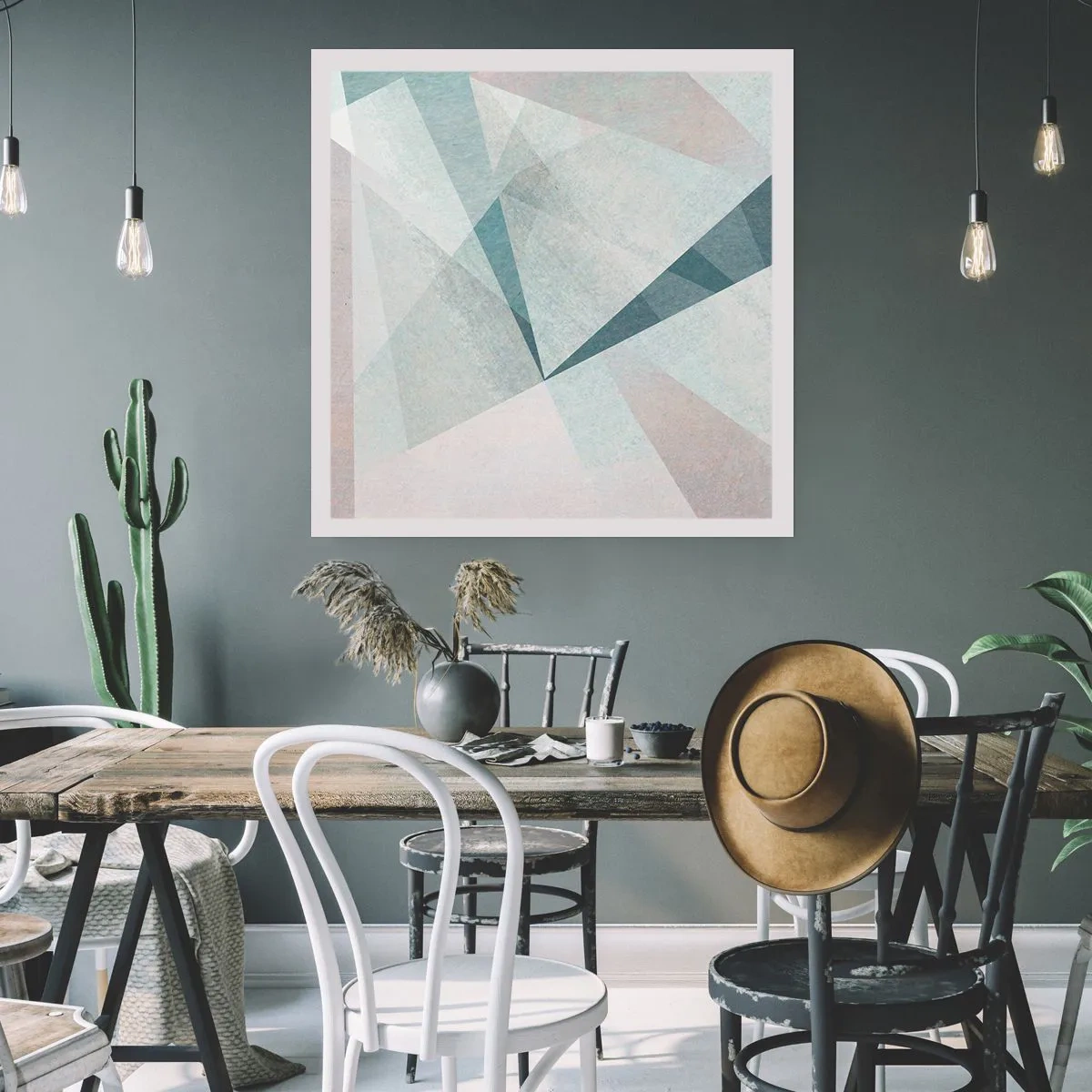 Affiche - Poster - Calme bien que dynamique - 40x40 cm