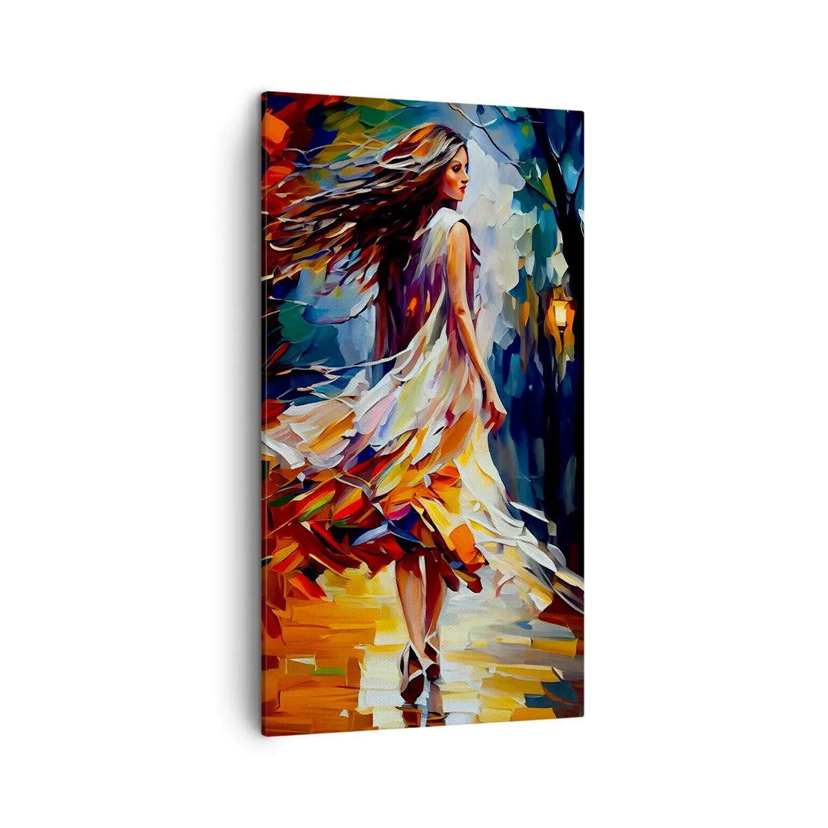 Impression sur toile - Image sur toile - La fille d'automne - 45x80 cm