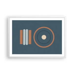 Affiche dans un cadre blanc - Poster - Essence des choses - 70x50 cm