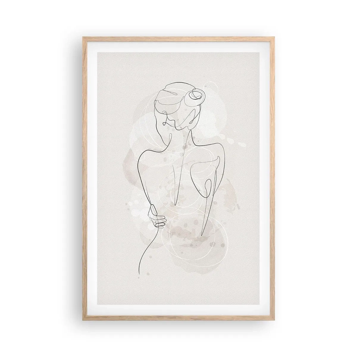 Affiche dans un chêne clair - Poster - Comme un instrument sensible - 61x91 cm