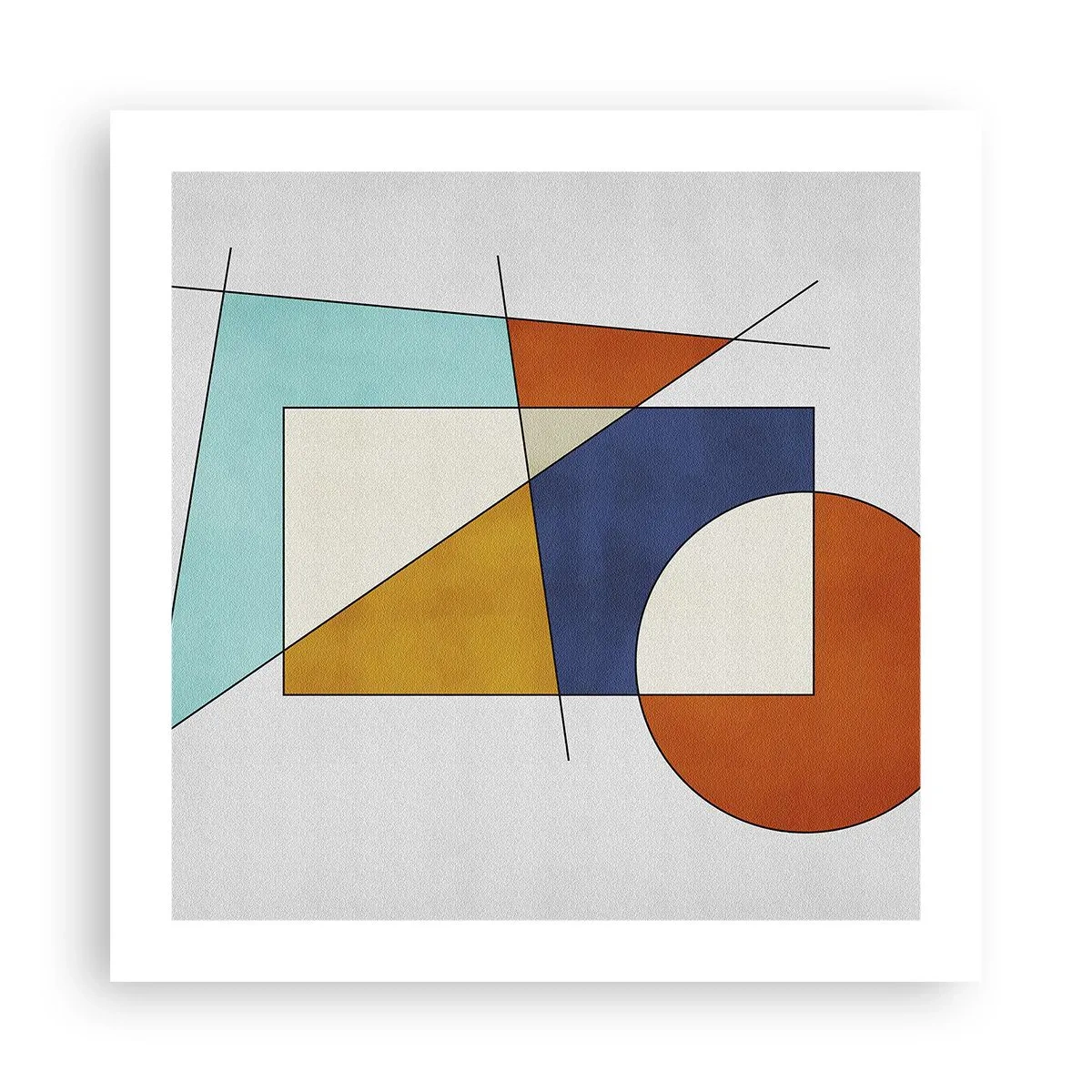 Affiche - Poster - Abstraction : plaisir moderniste - 50x50 cm