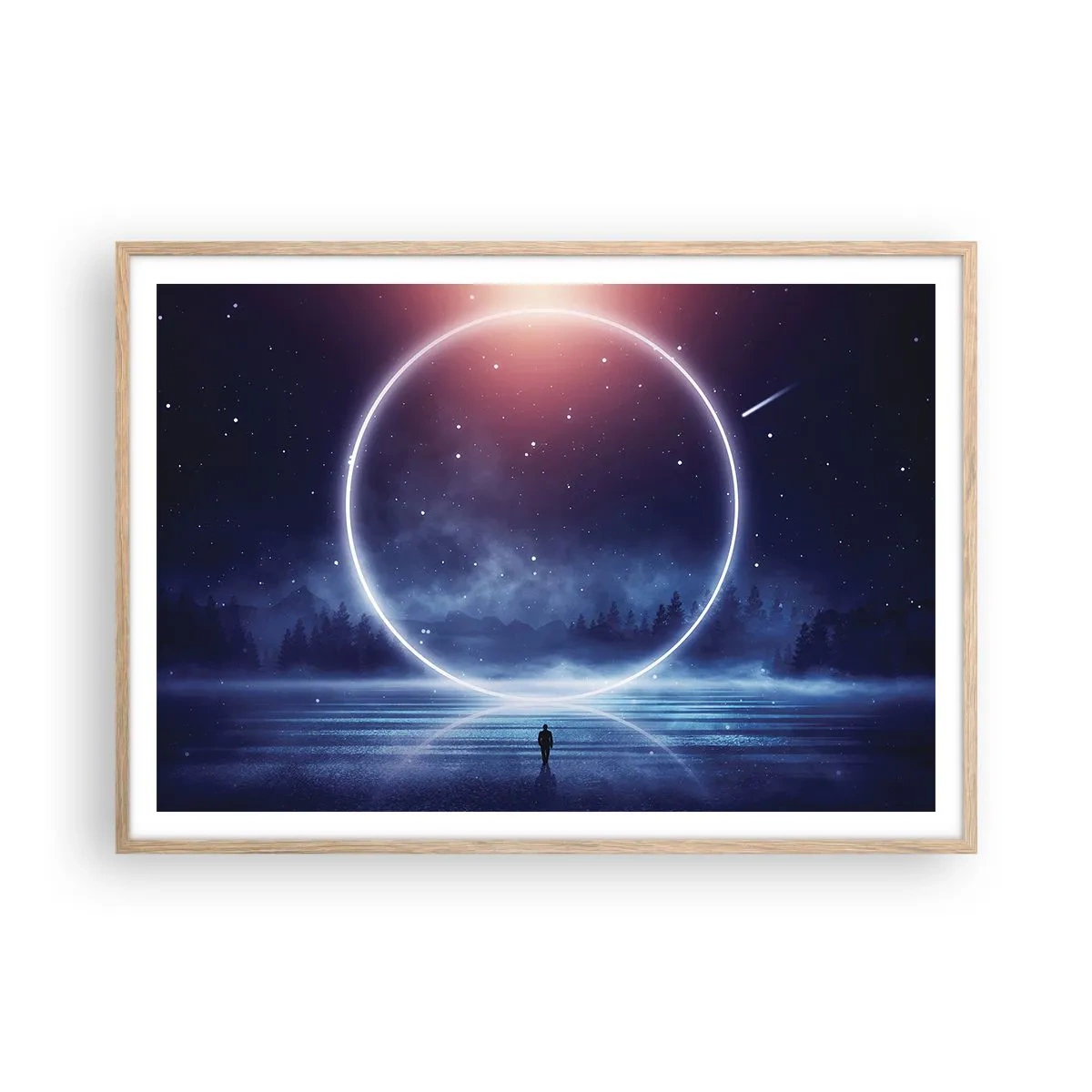 Affiche dans un chêne clair - Poster - Ils sont déjà là... - 100x70 cm