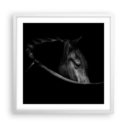 Affiche dans un cadre blanc - Poster - Prince Noir - 50x50 cm