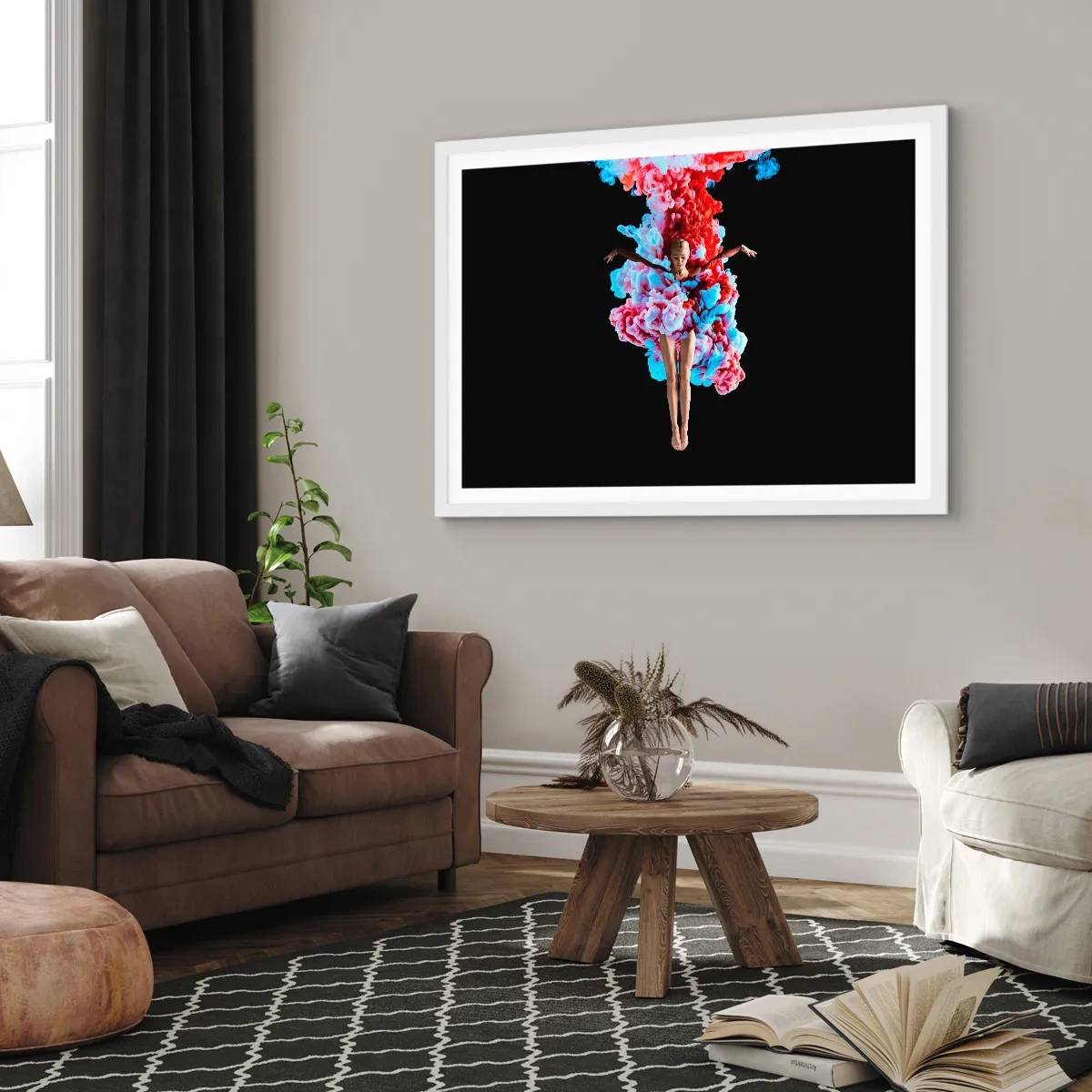 Affiche dans un cadre blanc - Poster - En pleine floraison - 50x40 cm