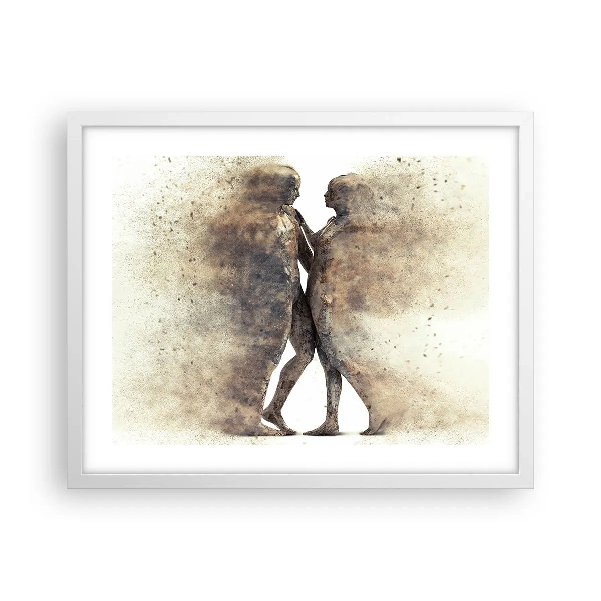 Affiche dans un cadre blanc - Poster - Ils sont sortis de la poussière pour aimer - 50x40 cm