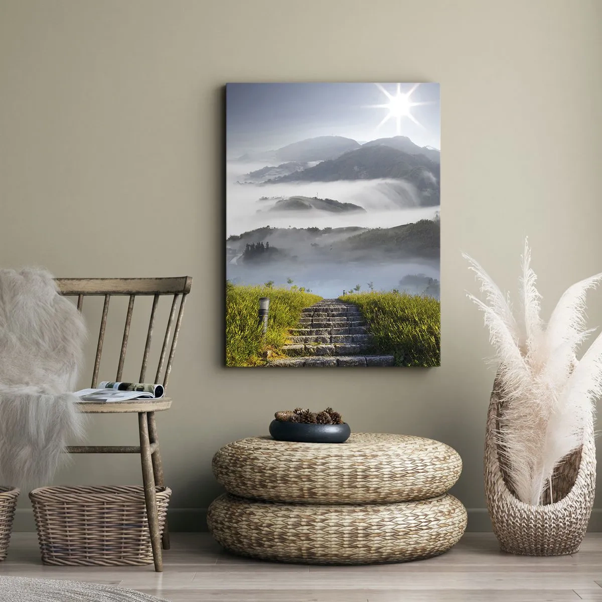 Impression sur toile - Image sur toile - Toujours plus haut vers les nuages - 55x100 cm