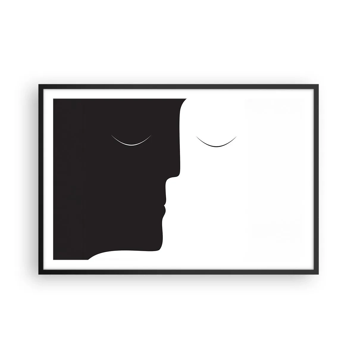 Affiche dans un cadre noir - Poster - Unité des contraires - 91x61 cm