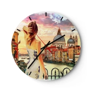Horloge murale - Pendule murale - Pour une aventure c'est uniquement dans ... - 40x40 cm
