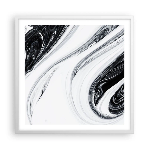 Affiche dans un cadre blanc - Poster - Une combinaison d'opposés - 60x60 cm