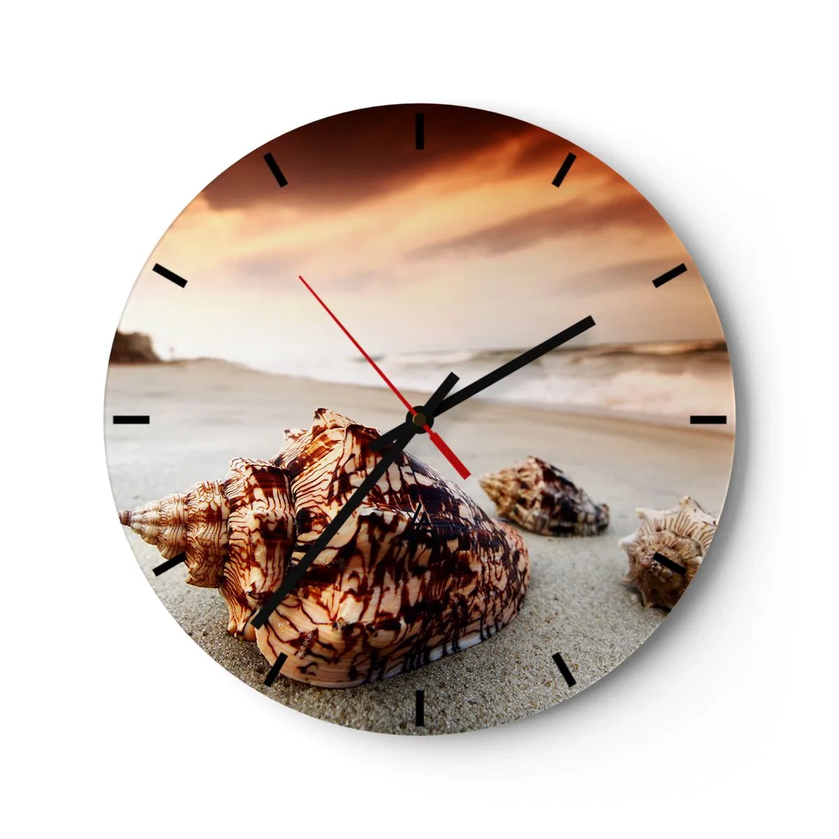 Horloge murale - Pendule murale - Les parias des vagues - 40x40 cm