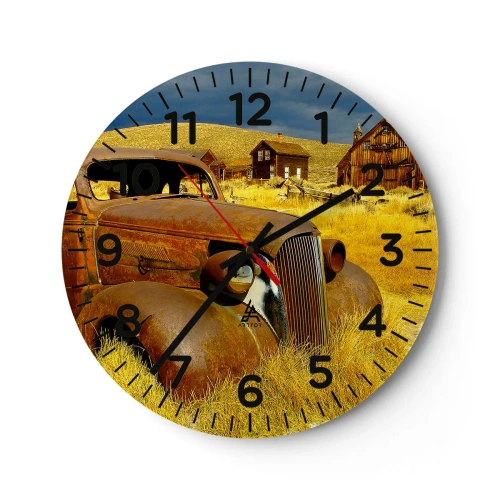 Horloge murale - Pendule murale - Repos bien mérité - 30x30 cm