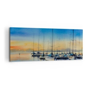 Impression sur toile - Image sur toile - Fin d'une belle journée - 100x40 cm