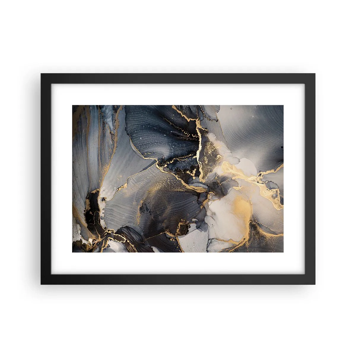 Affiche dans un cadre noir - Poster - La vie de la pierre - 40x30 cm