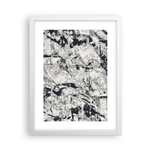 Affiche dans un cadre blanc - Poster - Interpénétration des contraires - 30x40 cm
