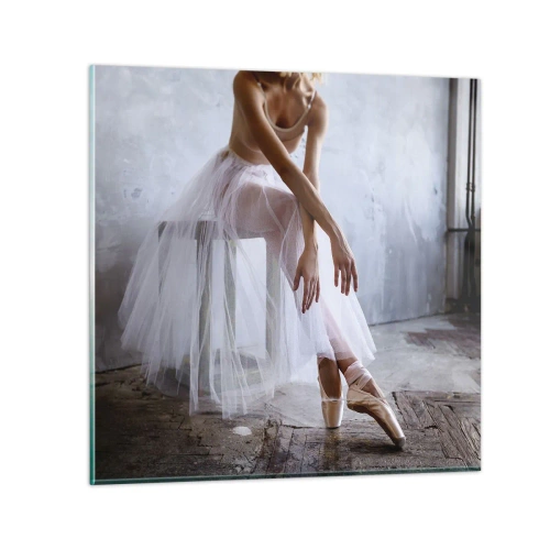 Impression sur verre - Image sur verre - Avant que les lumières de la rampe ne clignotent - 70x70 cm