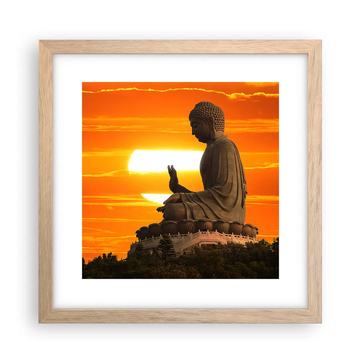 Affiche dans un chêne clair - Poster - Aucune peur du monde - 30x30 cm