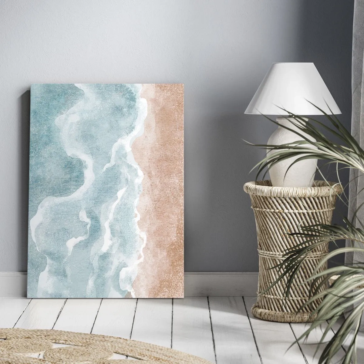 Impression sur toile - Image sur toile - Abstraction du nuage - 65x120 cm