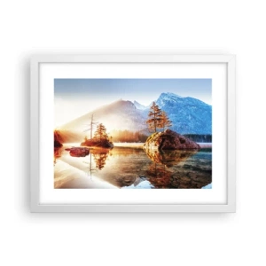 Affiche dans un cadre blanc - Poster - La nature sous un nouveau jour - 40x30 cm