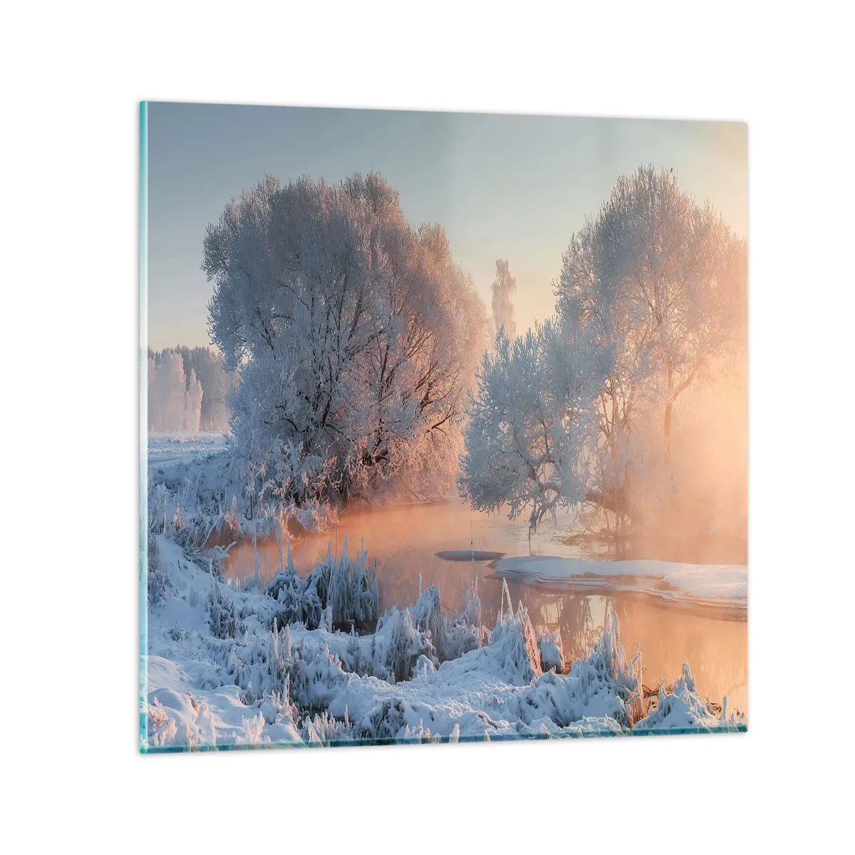 Impression sur verre - Image sur verre - Tout dans le soleil brille en cristal - 60x60 cm