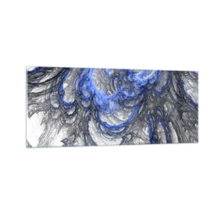 Impression sur verre - Image sur verre - La naissance d'une vague - 100x40 cm