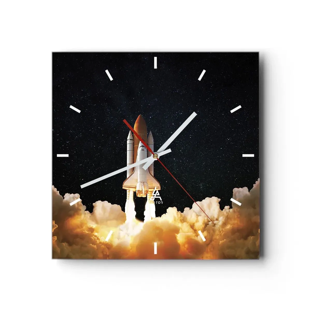 Horloge murale - Pendule murale - Ad astra! - 40x40 cm