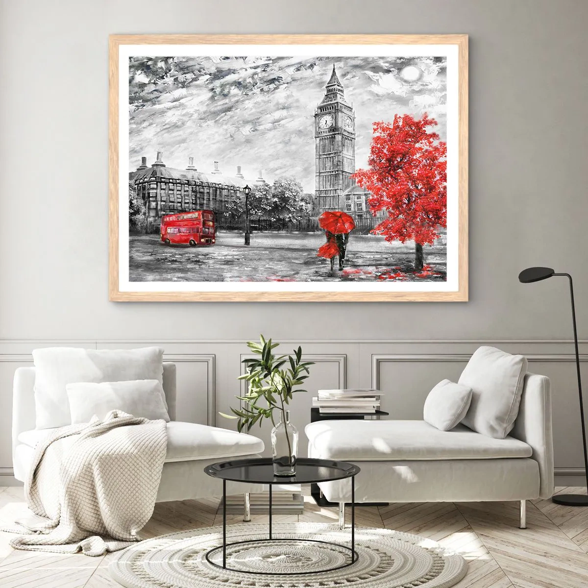 Affiche dans un chêne clair - Poster - Une journée passionnante - 91x61 cm