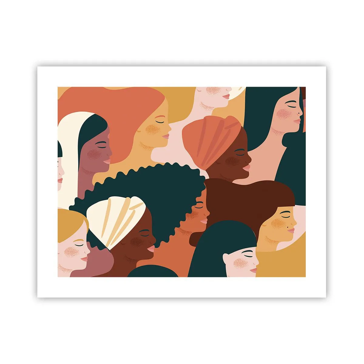 Affiche - Poster - Uniquement la féminité - 50x40 cm