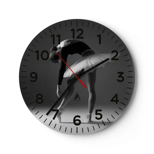Horloge murale - Pendule murale - Belle ballerine - 30x30 cm
