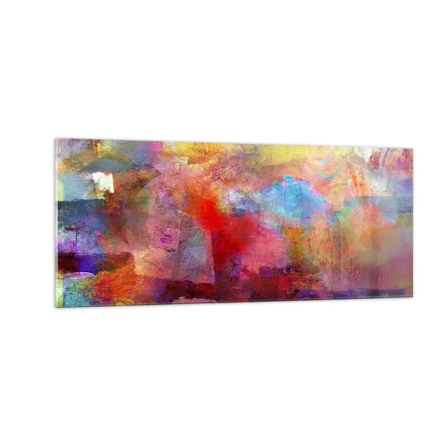 Impression sur verre - Image sur verre - Regardez à l'intérieur de l'arc-en-ciel - 100x40 cm