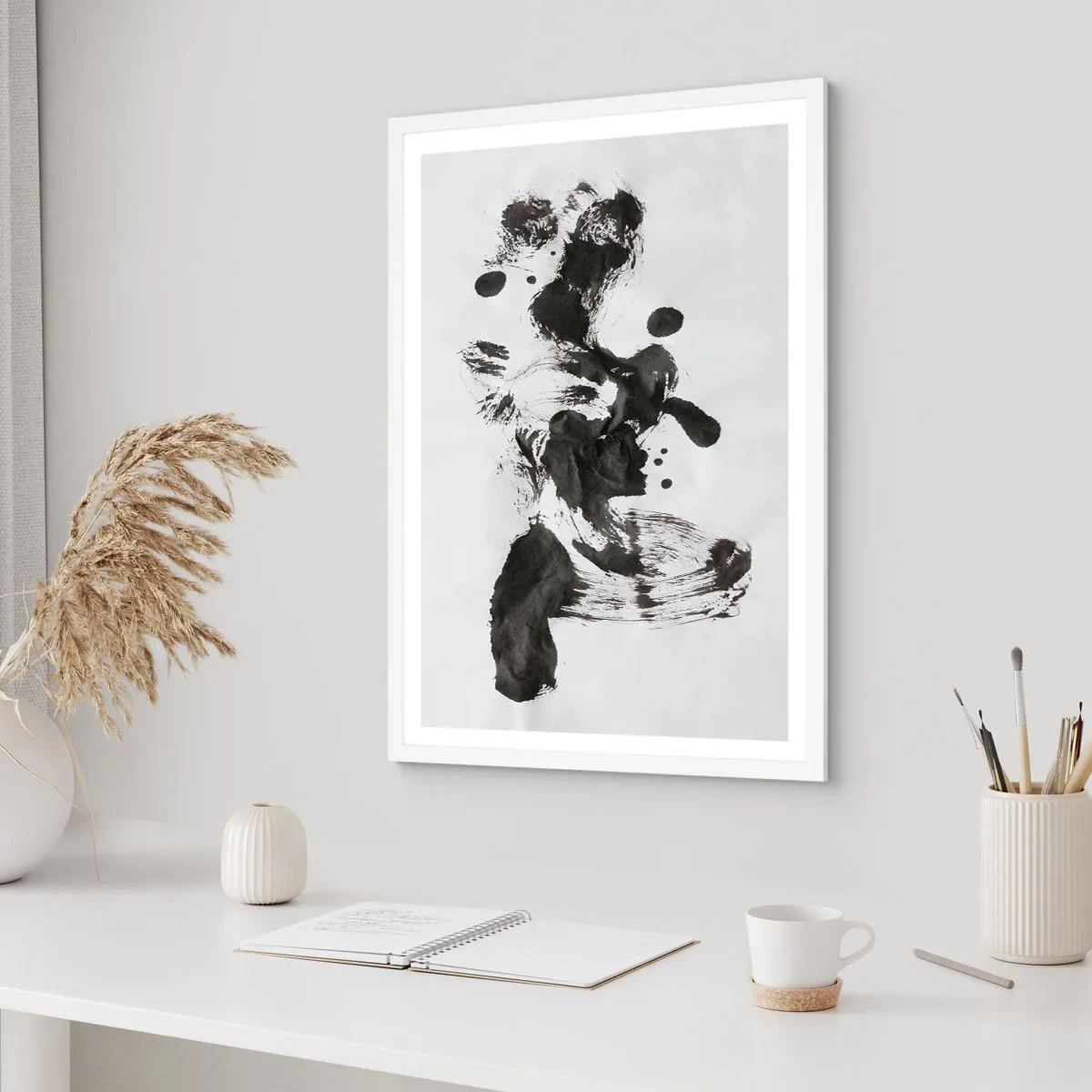 Affiche dans un cadre blanc - Poster - De la méthode dans la folie ? - 50x70 cm