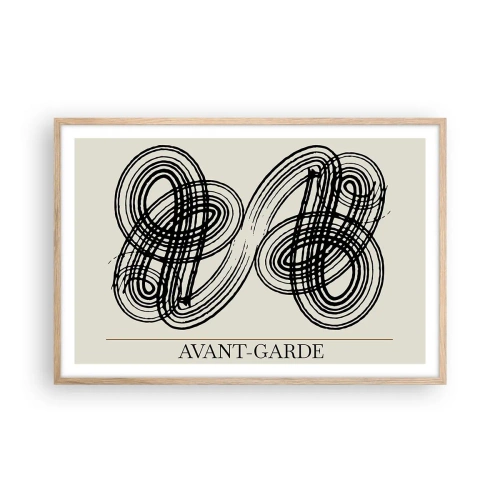 Affiche dans un chêne clair - Poster - C'est venu spontanément - 91x61 cm